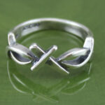 Fish and Cross Band Ring