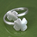Four Leaf Clover Adjustable Ring