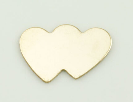 Double Hearts Stamping Blank