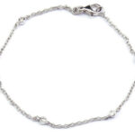 Dainty 3mm Round CZ Bracelet