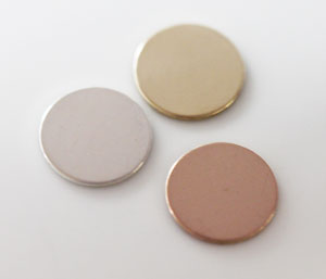 Gold Filled 1/2inch Round Tag