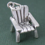 Silver Adirondack Chair Charm