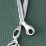 Silver Large Scissors Charm