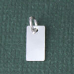 Sterling Silver Tiny Tag Charm