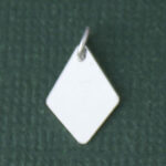 Sterling Silver Kite Shaped Tag Charm