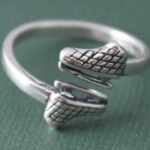 Silver Figure Skating Adjustable Ring
