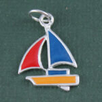 Enamel Sailboat Charm