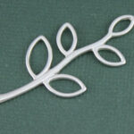 Sterling Silver Leaf Connector