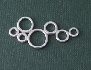 rling Silver Bubbles Link