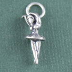 Sterling Silver Small Ballerina Charm