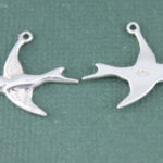 Sterling Silver Sparrow Charm
