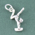 Gymnast on Balance Beam Charm