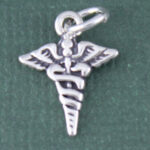 Tiny Caduceus Charm