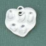 Thick Hammered Heart Stamping Blank