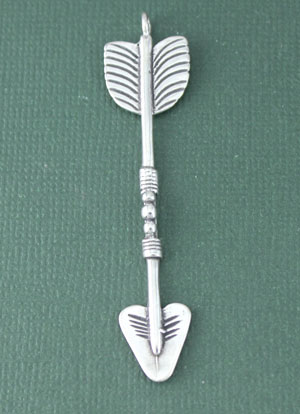 Large Design Arrow Charm Pendant