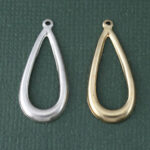 Thin Teardrop Earring Pendant Charm