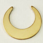 Crescent Moon Gold Filled Stamping Blank