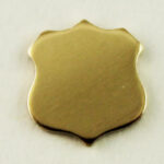 Gold Filled Shield Stamping Blank
