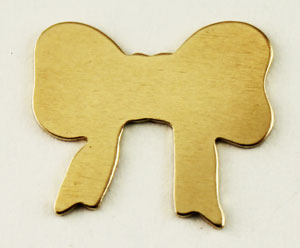 Gold Filled Bow Stamping Blank Gold Filled Bow Stamping Blank