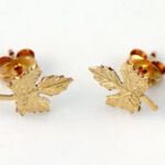Gold Filled Maple Leaf Earrings