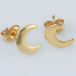 Gold Filled Cresent Moon Earrings