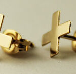 Gold Filled Cross Earrings