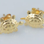 Gold Filled Turtle Earrings