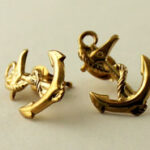 Gold Filled Anchor Earrings