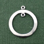 Silver Earring Finding Washer