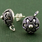 Dotted Design Earring Compenents