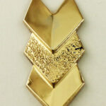 Gold Filled Stacked Triangle Link Connector