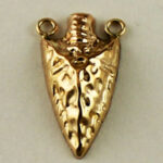 Gold Filled Puffed Arrowhead Link Connector