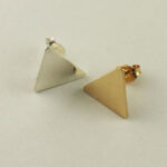 Gold Filled Triangular Earrings