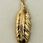 Gold Filled Feather Charm