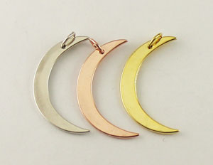 Large Crescent Moon Pendant