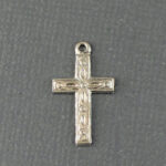 Stamped Cross Charm