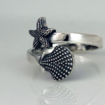 Seashell and Starfish Ring