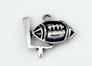 Football with Field Goal Charm