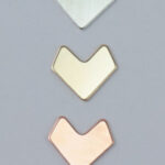 Tiny Chevron Disc Stamping Blank