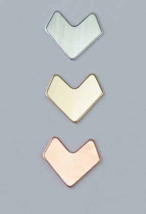 Tiny Chevron Disc Stamping Blank