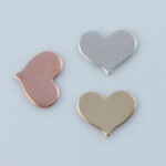Small Initial Heart Tag