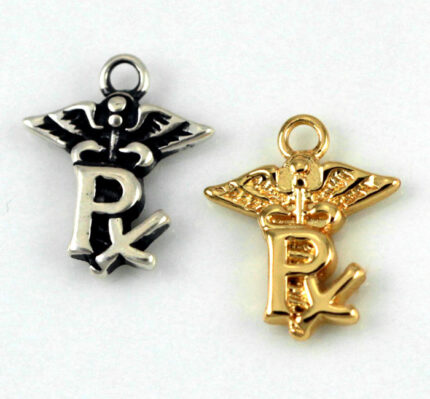 Tiny Rx Pharmacy Symbol Charm