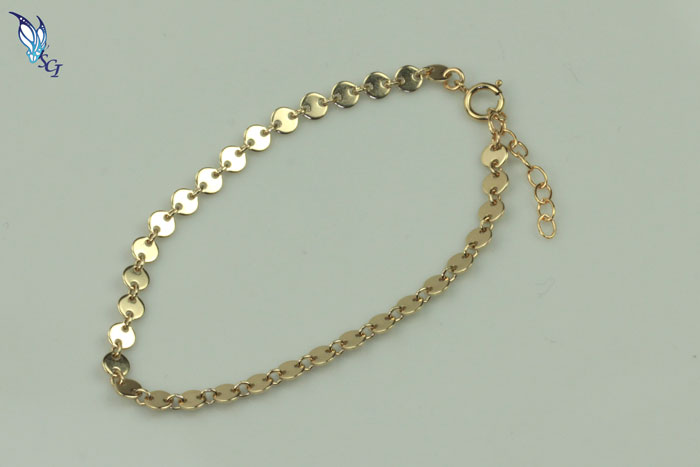 Gold Filled Round Disc Bracelet Gold Filled Round Disc Bracelet