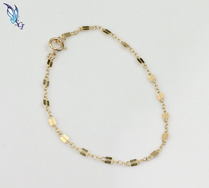 Gold Filled Double Bar Link Bracelet Gold Filled Double Bar Link Bracelet