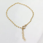 Gold Filled Oval Twist Link Bracelet