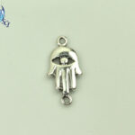 Sterling Silver Hamsa Link Charm