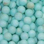 9mm Blue Opal Round Beads