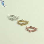 Pave Crystal Hamsa Link Connector