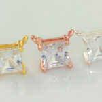 Princess Cut CZ Link Connector