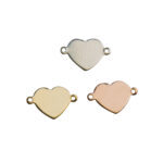 Gold Filled Heart Link Connector